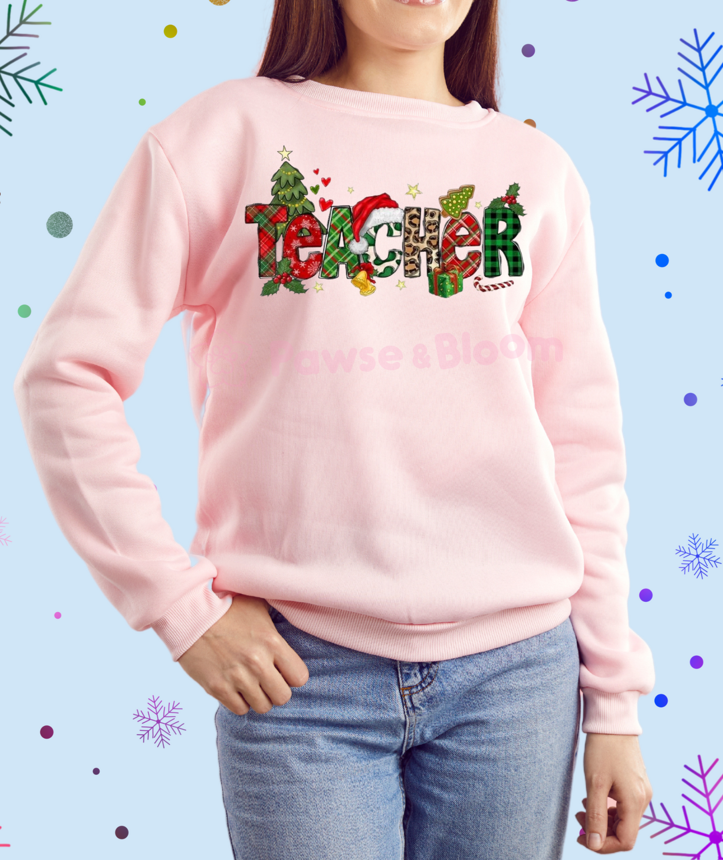 Teacher Christmas sweatshirt