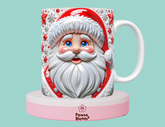 3D Santa Christmas mug