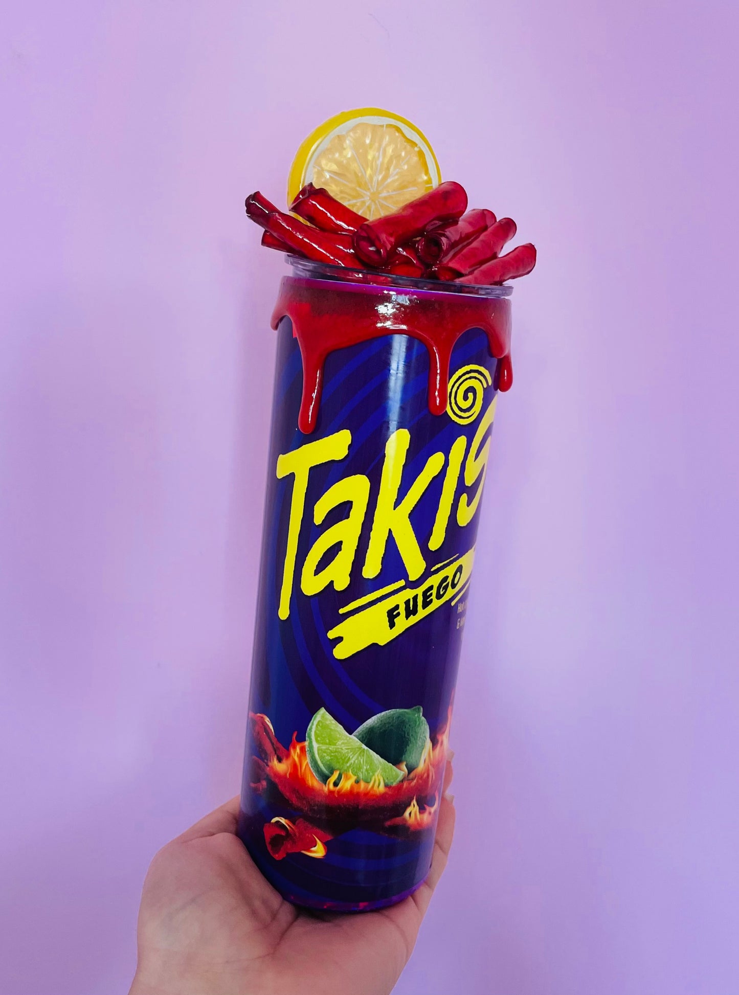 3D Takis lid tumbler